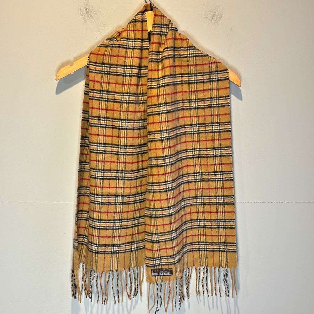 V. Fraas Cashmink Plaid Scarf